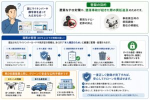 ドローン登録時の個人情報について