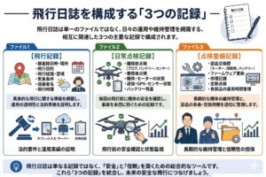 飛行日誌を構成する「3つの記録」